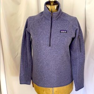 Patagonia, Purple Heather 1/4 zip fleece in size M